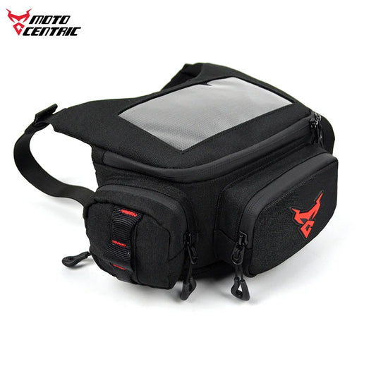 Waterproof Motorcycle Handlebar Bag Waist Bag with Touch Screen for GPS