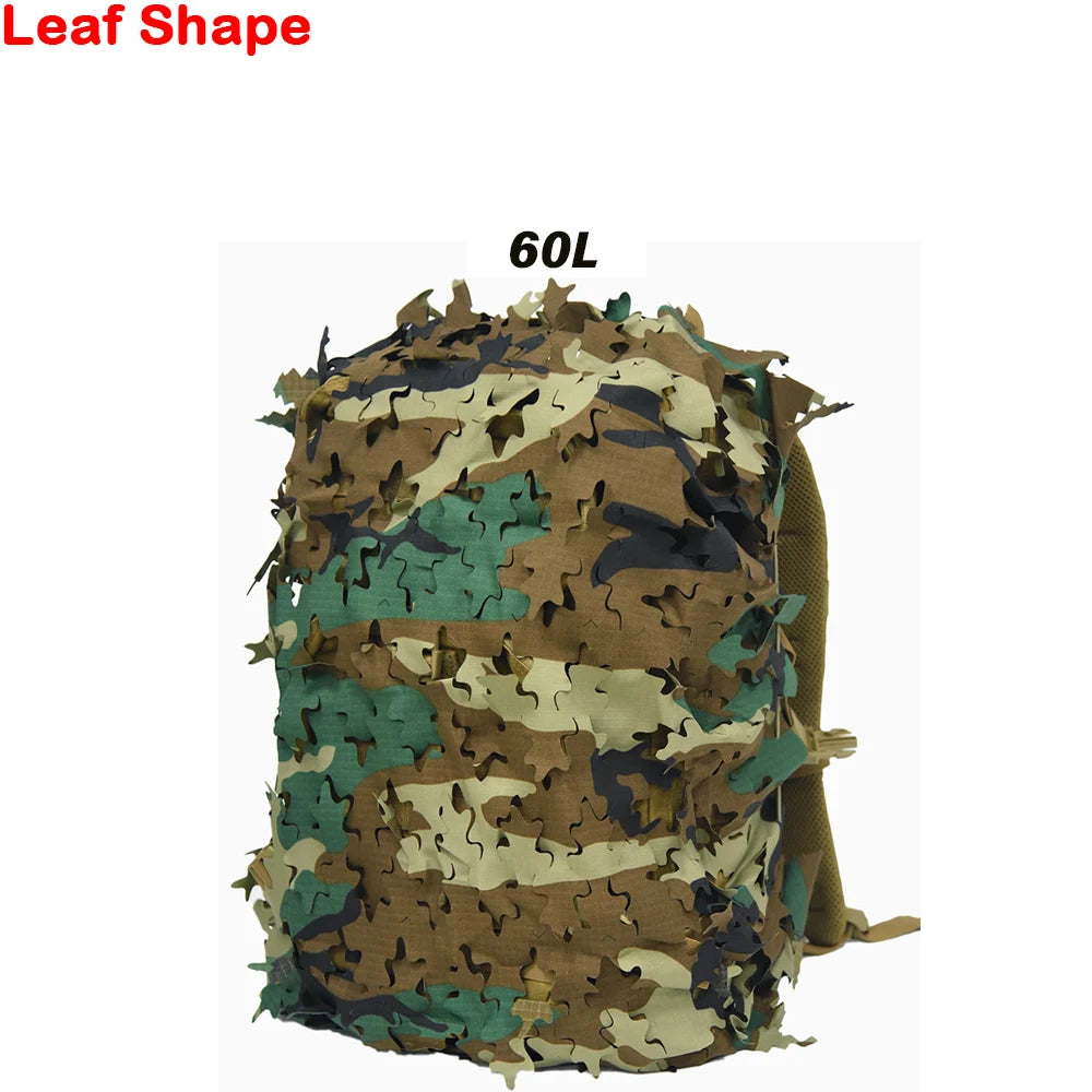 3D Camo Net Backpack Cover – Laser Cut Camouflage for Airsoft & Paintball