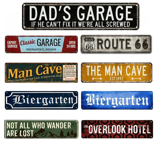 Biergarten, Beer Garden Metal Sign – Pub Brewery Wall Decor Aluminium Plaque