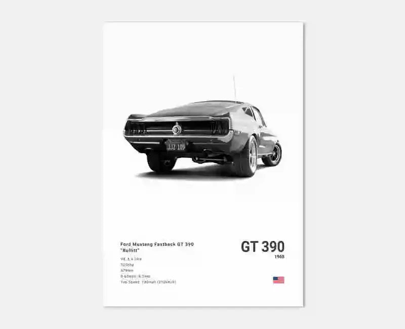 Pop Off Road Car Mancave Poster Luxury Supercar Canvas Wall Art MK1 RS GT500 GTR