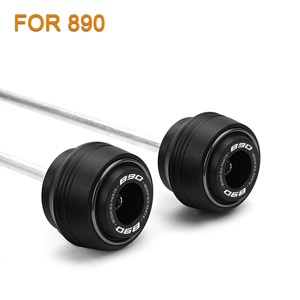 KTM 690 790 890 1290 Duke ADV F&R Axle Sliders Protectors 2017–2025