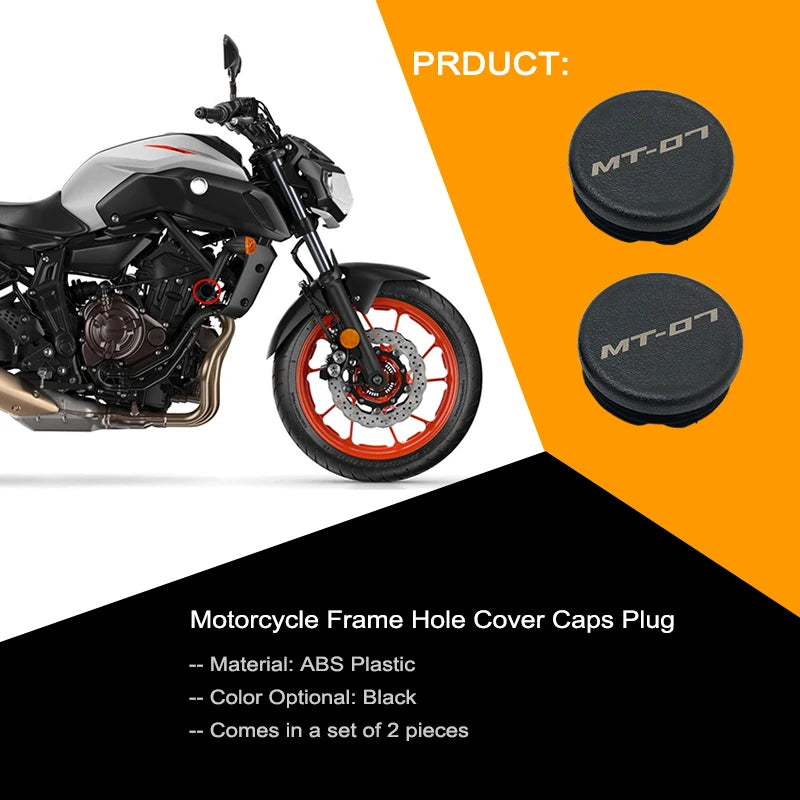 MT-07 Frame Hole Cover Caps Plug Set Yamaha XSR700 Tracer700 2013-2021 Protector