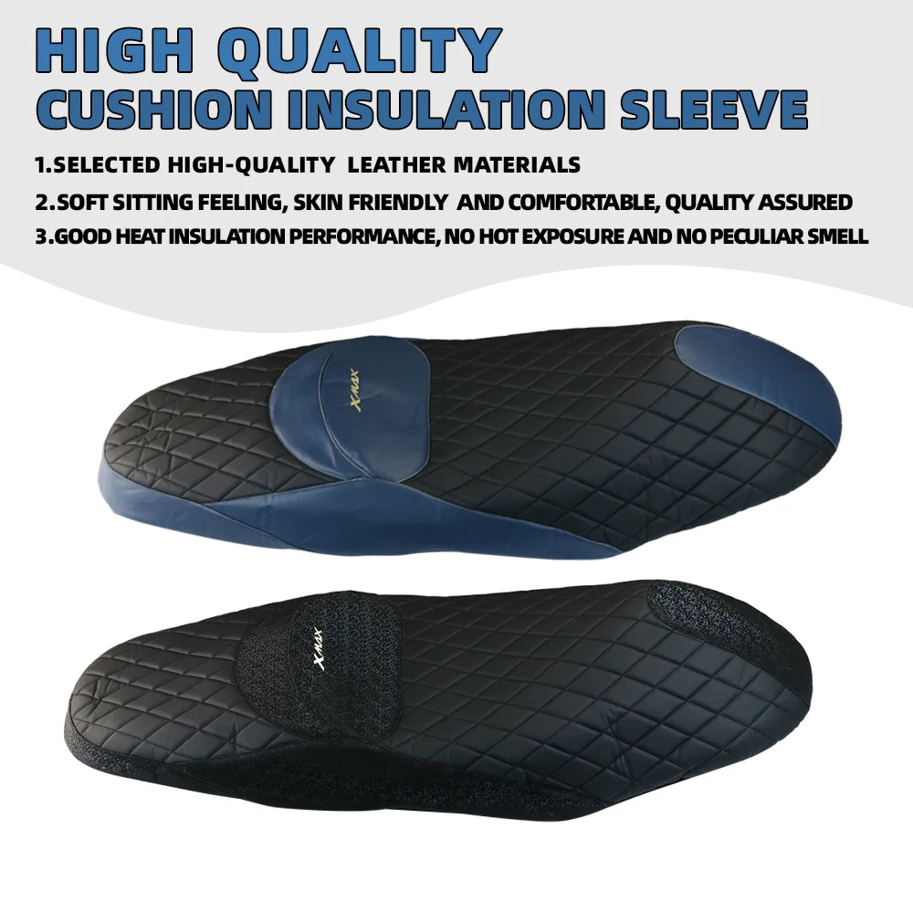 Yamaha XMAX 300 125 250 400 Seat Cushion Leather Cover Protector 2013-2022