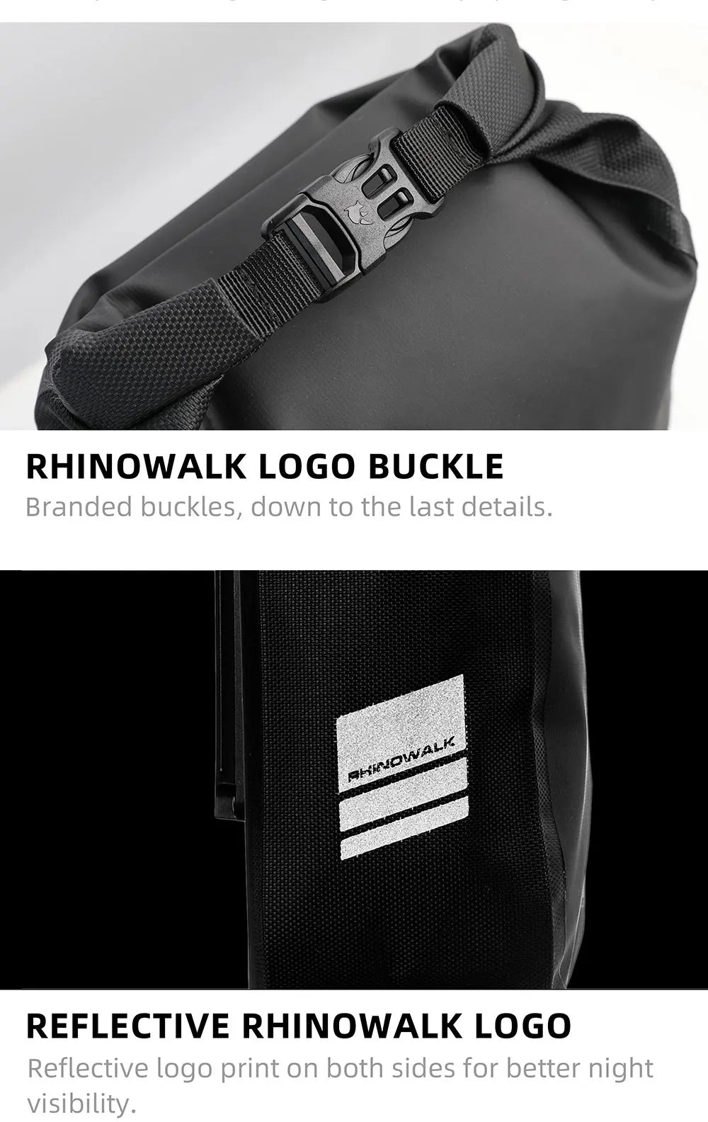 Rhinowalk Waterproof 4L-6L Bike Fork Bag Quick Release Shoulder Pack MTB Road