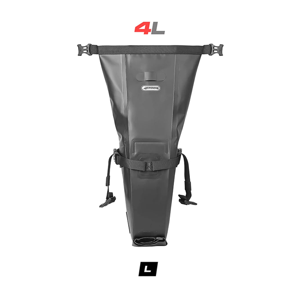 4L Waterproof Bike Saddle Bag Rear Cycling Tail Pouch Seatpost Storage MTB
