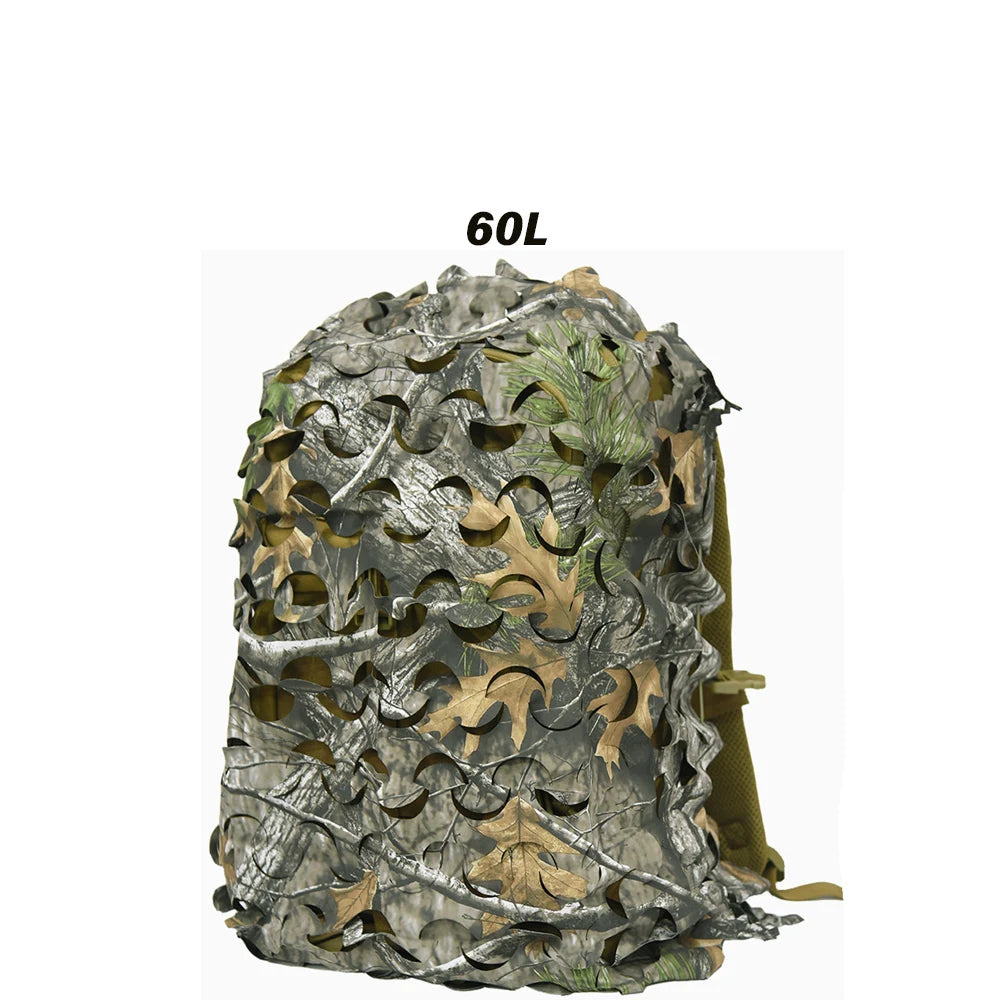 3D Camo Net Backpack Cover – Laser Cut Camouflage for Airsoft & Paintball