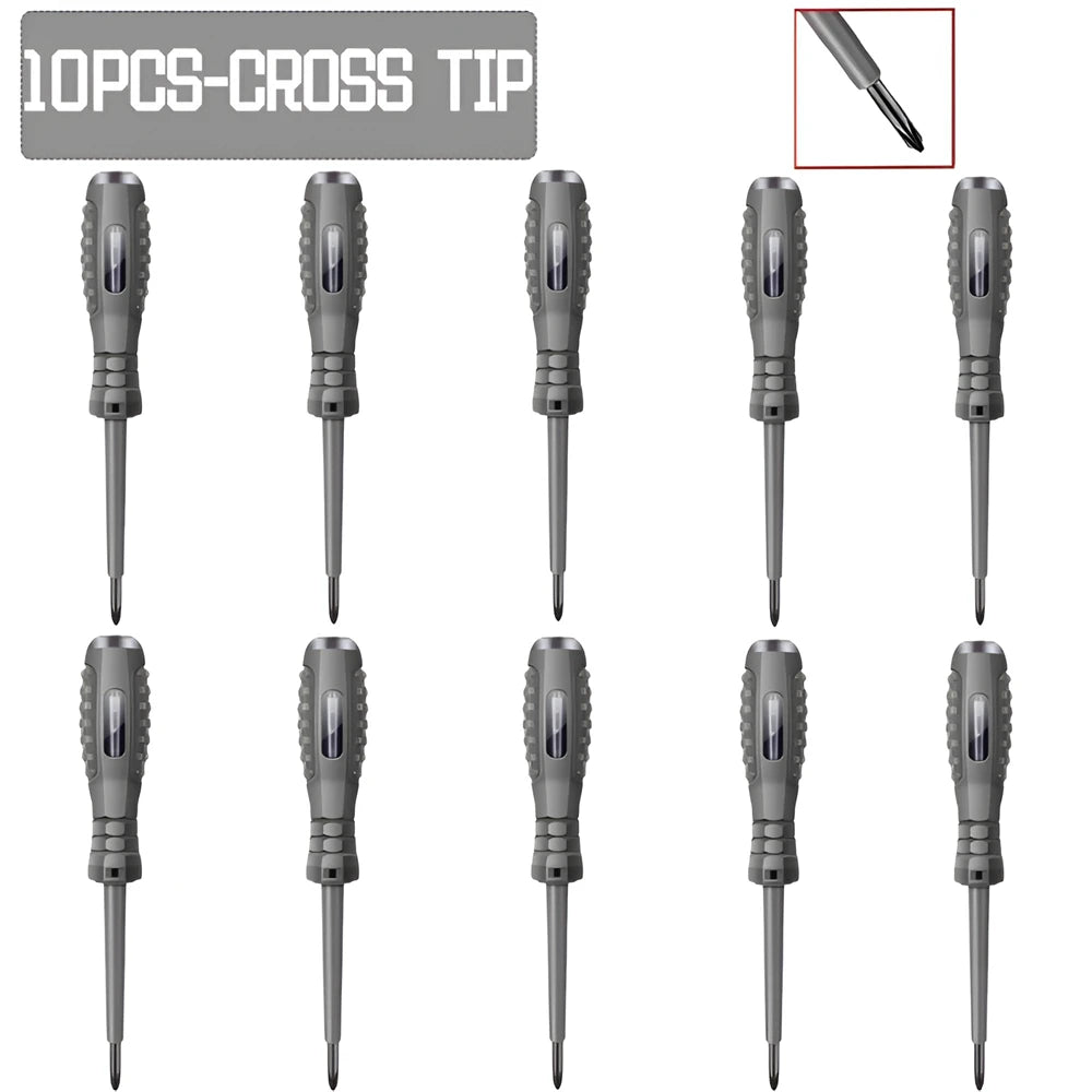 Neon Bulb Indicator Screwdriver Insulated Electrician pen Voltage Tester