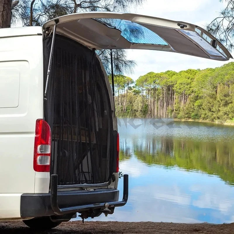 Universal Van camper Magnetic Sliding Door Mosquito Fly Net Mesh Screen