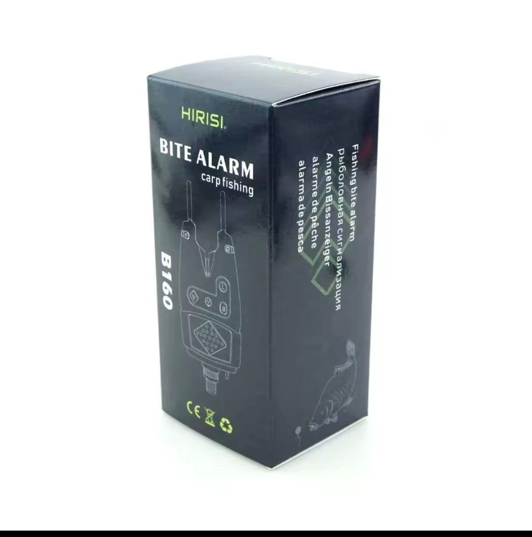 Hirisi Carp Fishing Bite Alarm B160 Volume Tone Sensitivity LED  Alert Tackle