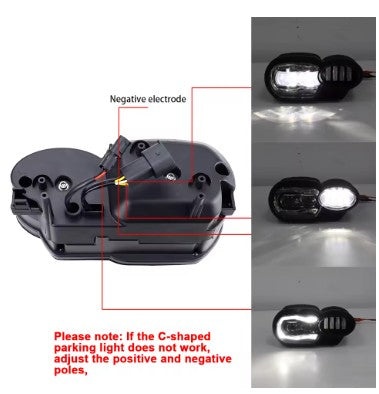 LED Headlight Upgrade for BMW K1200R K1300R 2005-2013 w/ DRL, Projector
