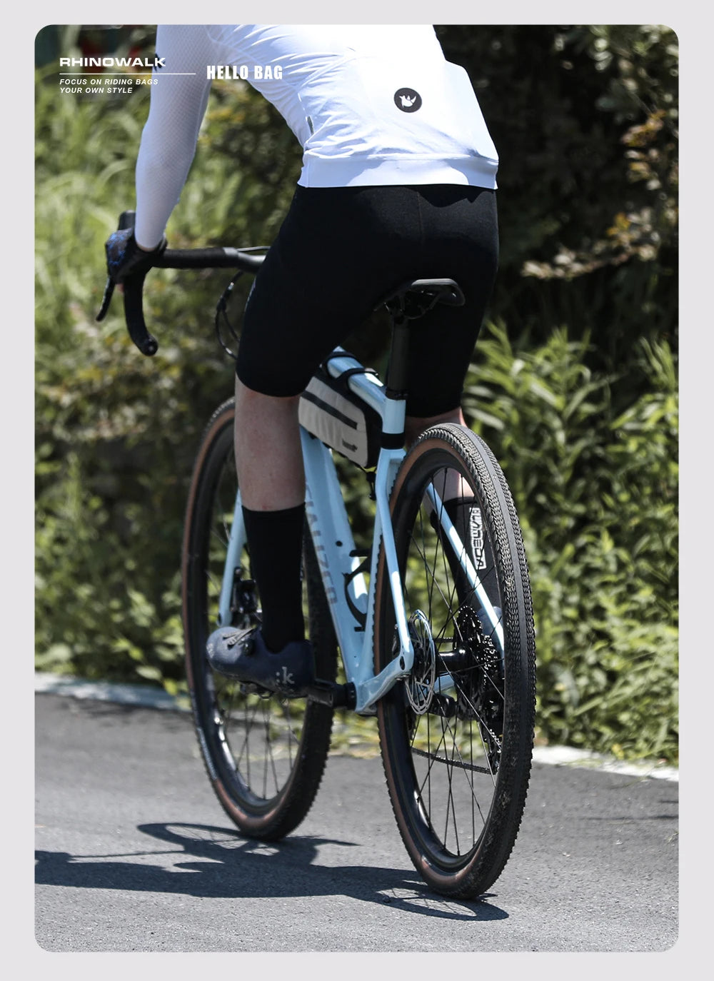Rhinowalk 2.1L/2.7L Bike Frame Triangle Bag MTB Road Tube Storage Cycling