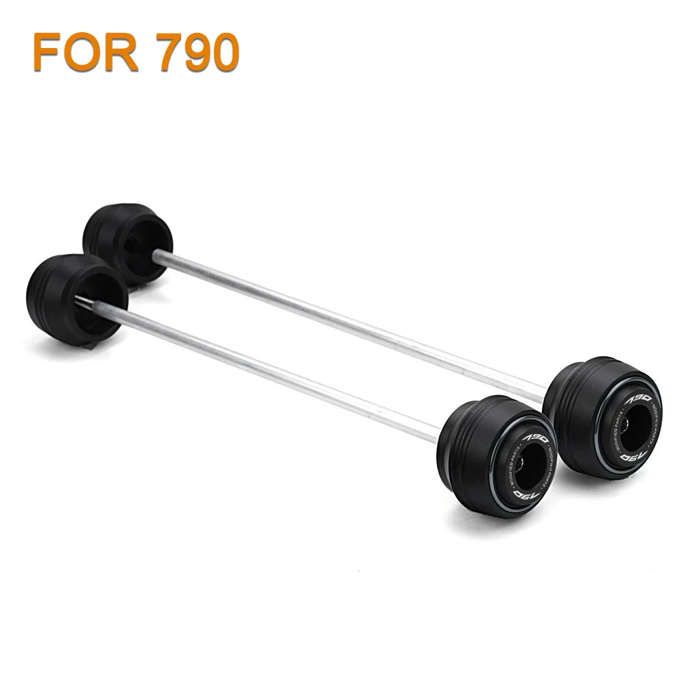 KTM 690 790 890 1290 Duke ADV F&R Axle Sliders Protectors 2017–2025