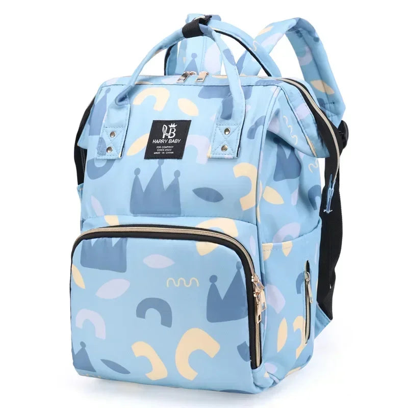 Multifunctional Waterproof Nappy Backpack - Large Capacity Diaper Bag for Mom