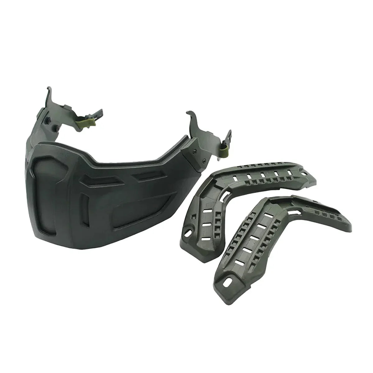 Tactical FAST Helmet Half Face Mask with Flip Goggles for Airsoft Paintball Hunting