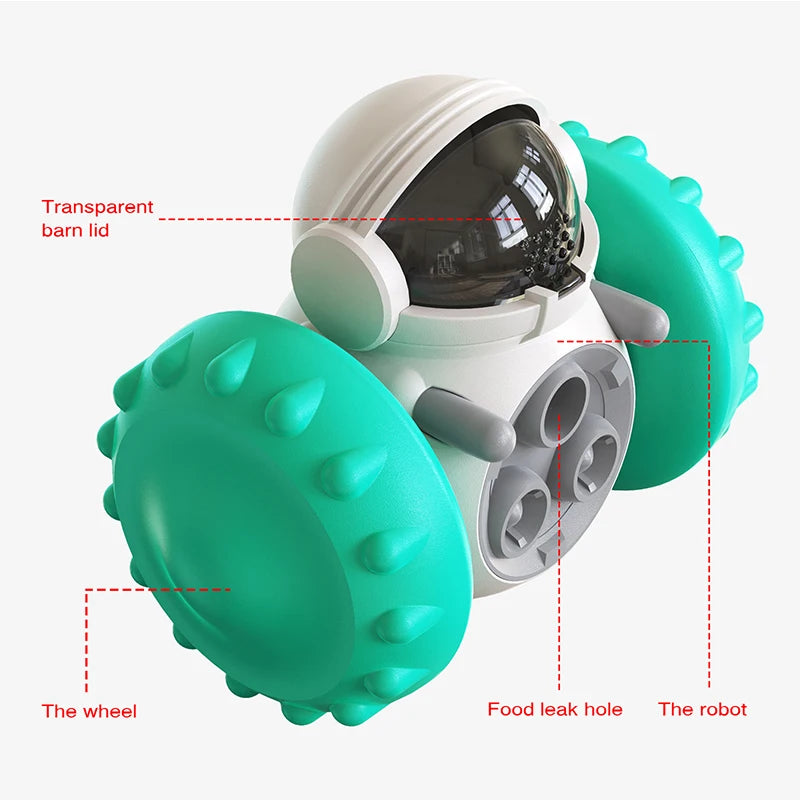Interactive Dog Food Dispenser Toy - Slow Feeder, IQ Training, Anti-Anxiety
