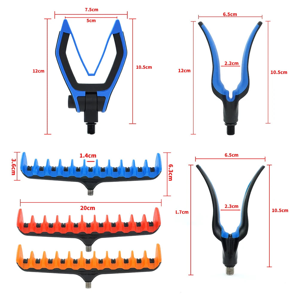 Carp Fishing Rod Rest Head 1pc for Bank Sticks Buzz Bar Feeder Rod Holder
