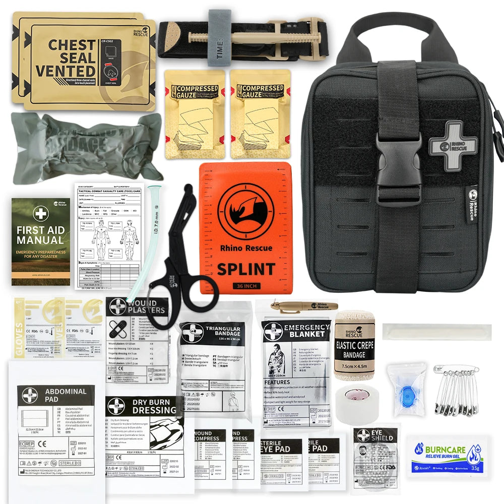RHINO RESCUE-SE IFAK Trauma First Aid Kit | Tactical Medical Pouch | Emergency