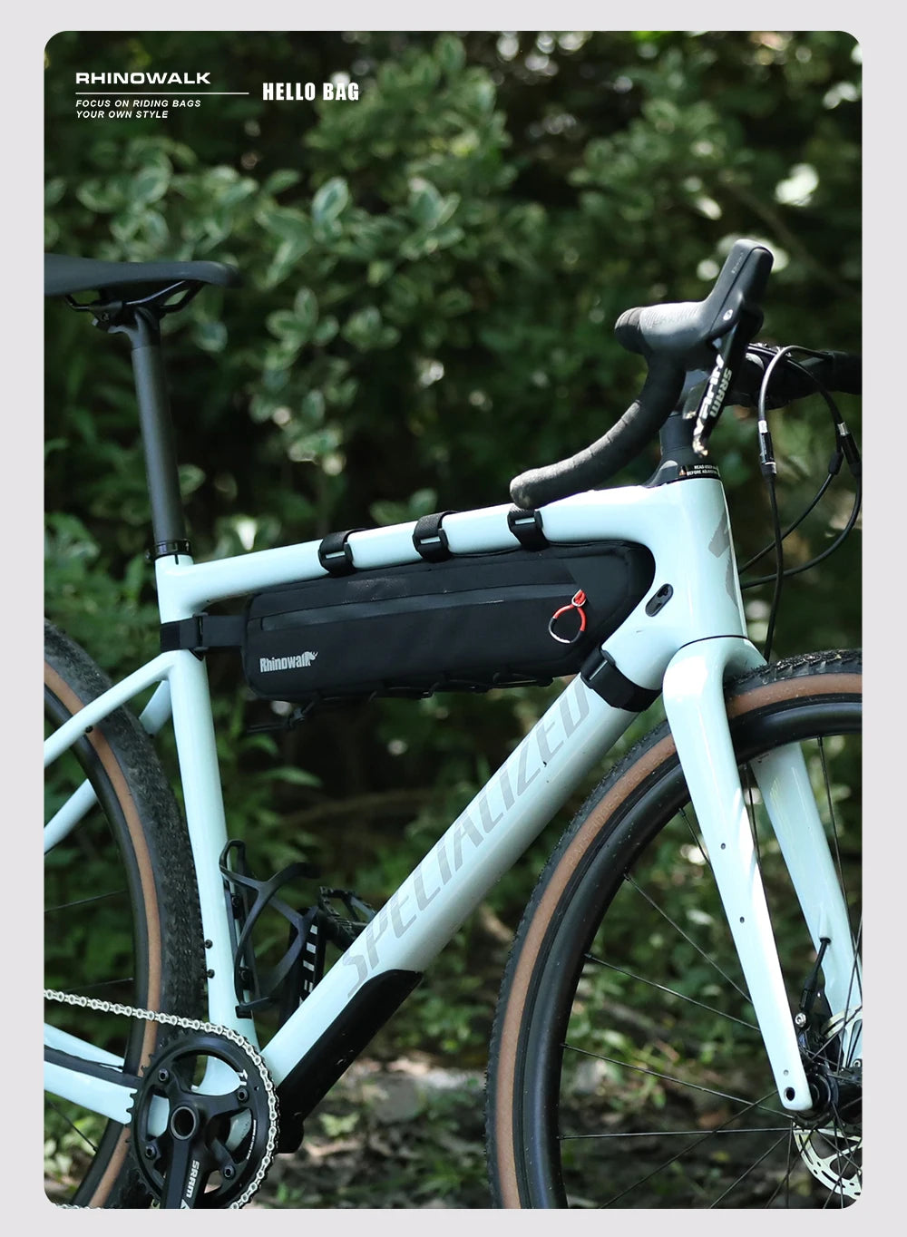 Rhinowalk 2.1L/2.7L Bike Frame Triangle Bag MTB Road Tube Storage Cycling