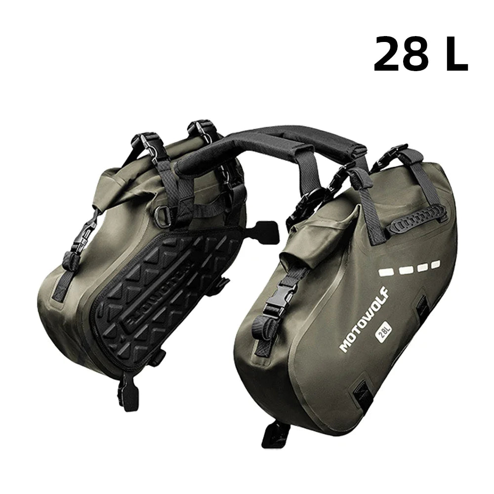 Adventure Motorcycle Saddle Bags 18L 28L 48L Pannier Luggage