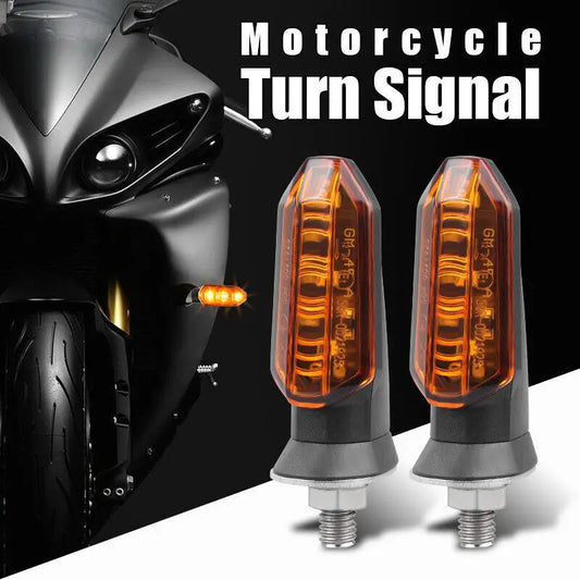2/4PCS 12V LED Mini Bullet Turn Signal Brake DRL Lights for Honda Suzuki