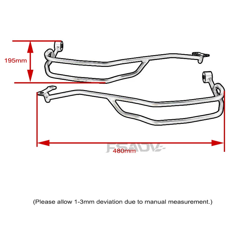 BMW R1300GS Hand Guard Brake Clutch Lever Protector 2023-2024 Adventure HD