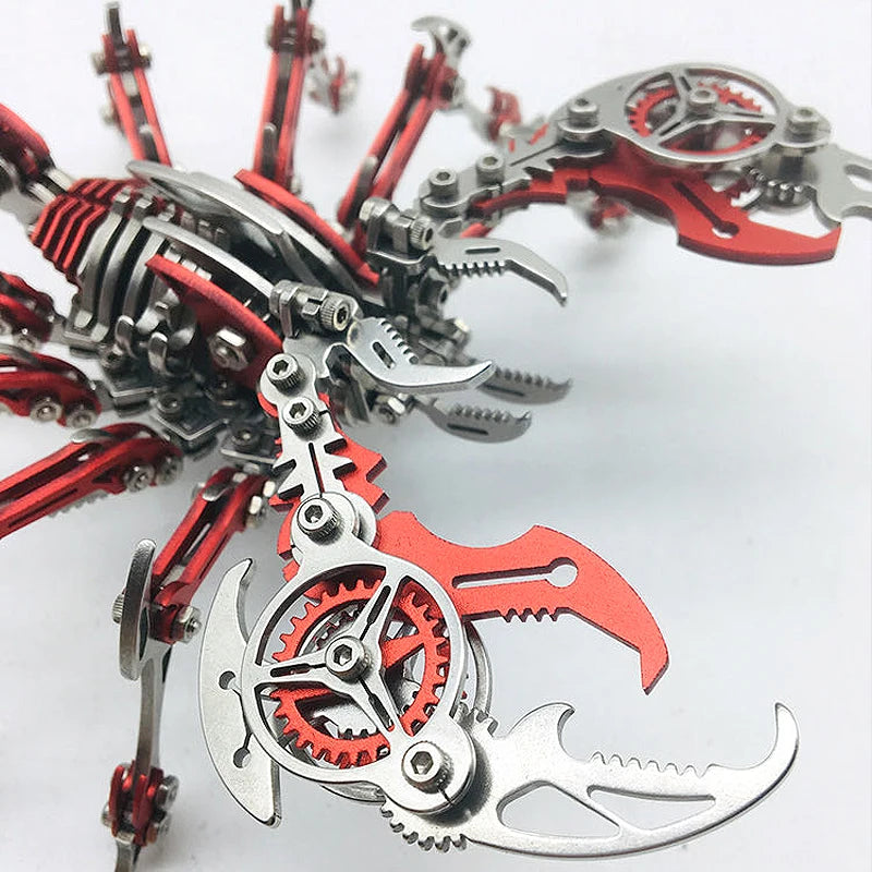 3D Scorpion Metal Puzzle Steampunk Insect Model Kit - 454 PCS DIY Model
