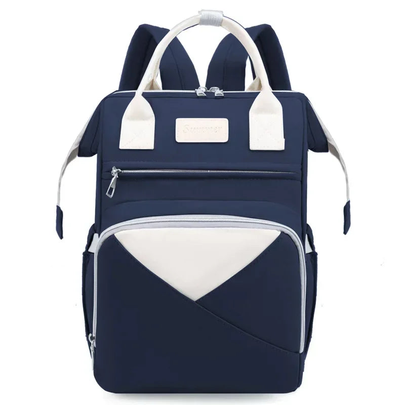 Large Capacity Mummy Diaper Bag Backpack - Waterproof, Stroller Hanging Bag