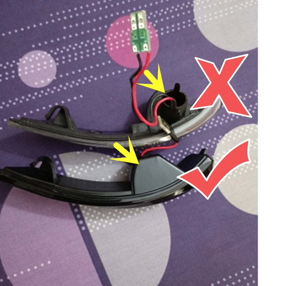 Amber LED Dynamic Turn Signal Sequential Light Ford Focus MK2/3, Mondeo MK4