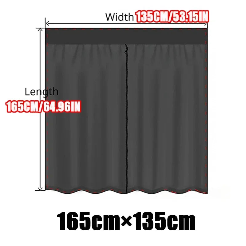 Universal Van camper Magnetic Sliding Door Mosquito Fly Net Mesh Screen