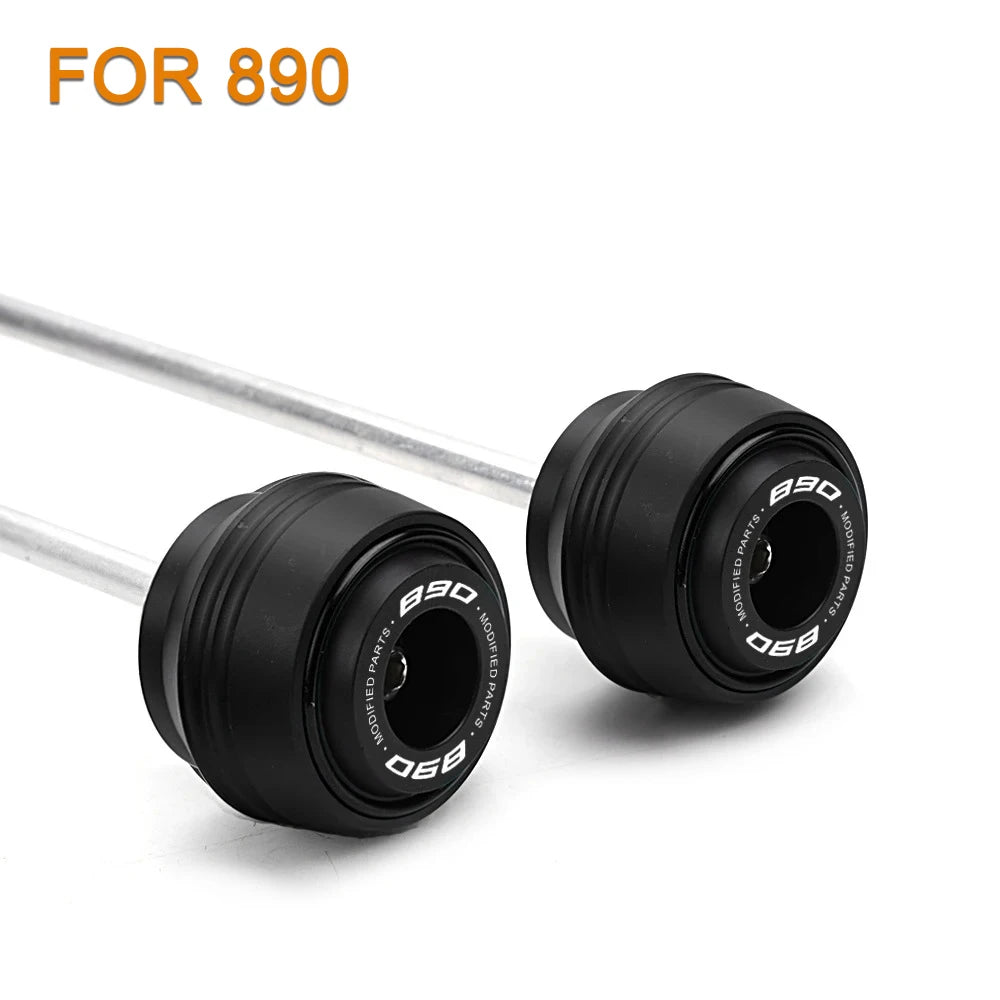 KTM 690 790 890 1290 Duke ADV F&R Axle Sliders Protectors 2017–2025