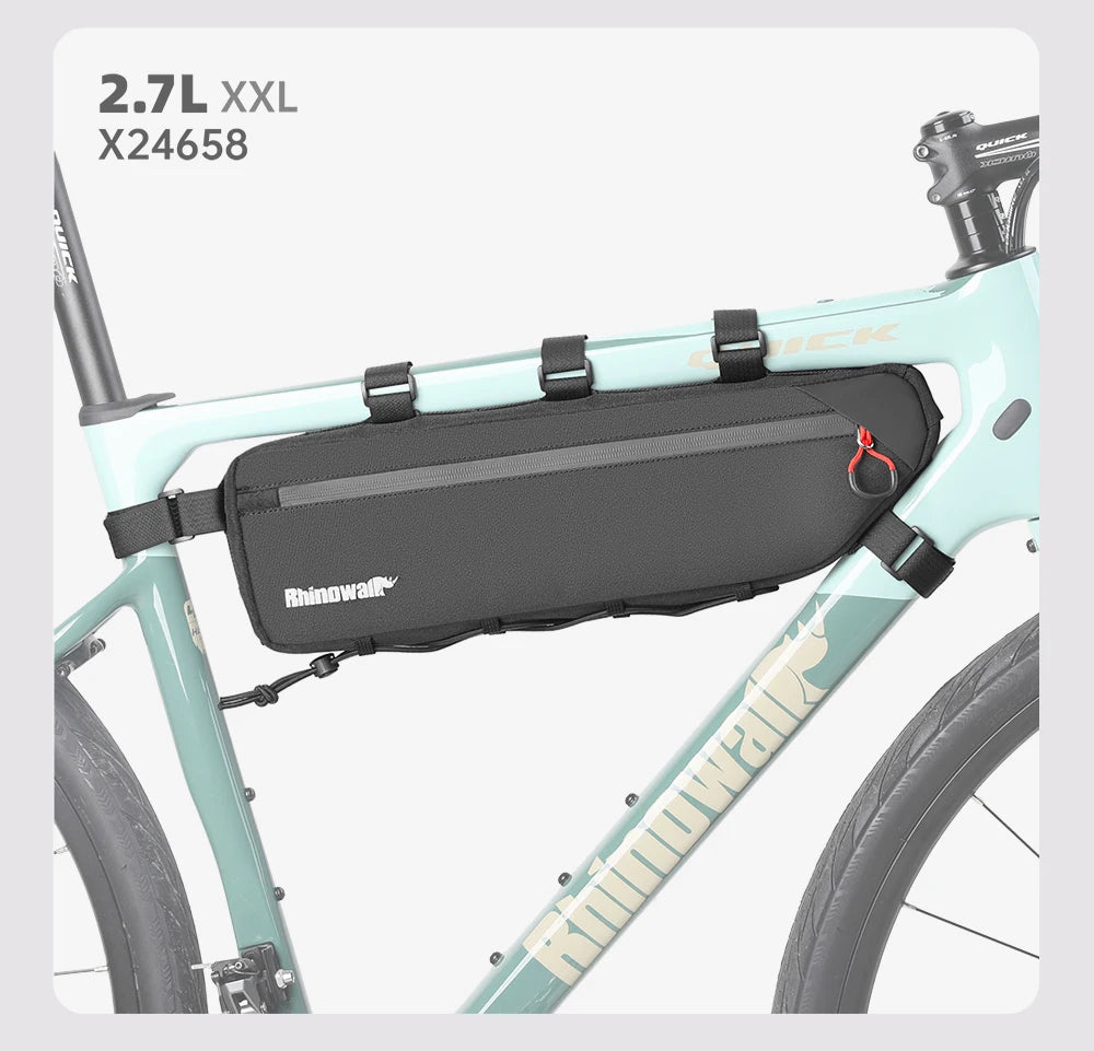 Rhinowalk 2.1L/2.7L Bike Frame Triangle Bag MTB Road Tube Storage Cycling