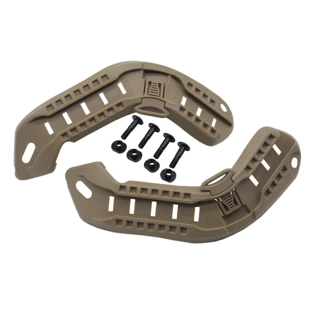 Tactical Helmet Side Rail Mount Kit ABS Airsoft Guide Rail Set