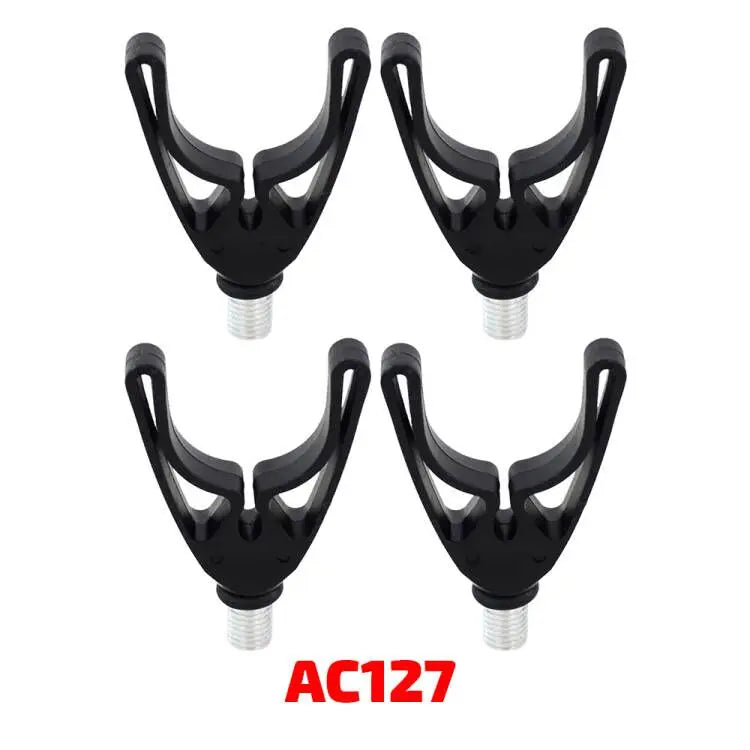 Hirisi 4 Pieces Carp Fishing Rod Rest Head for Bank Sticks & Buzz Bar