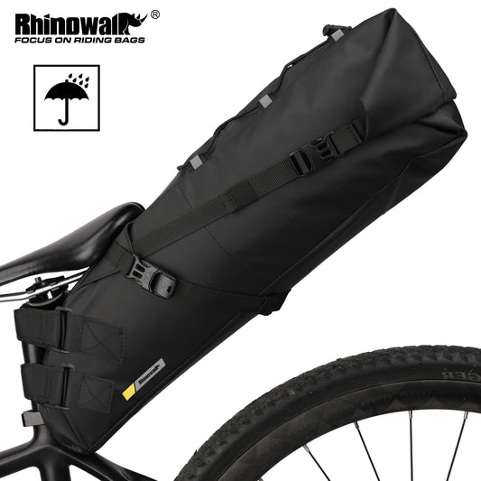 Waterproof Bicycle Saddle Bag Rear Pannier MTB Road Bike Tail Bag 10L 13L