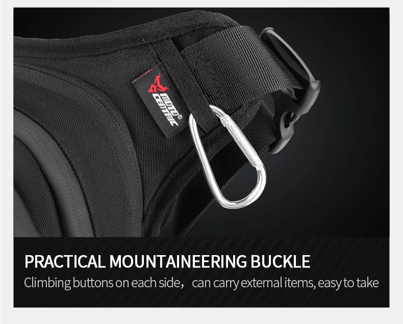 Waterproof Motorcycle Drop Leg Bag with LED Light - Moto Pack for Outdoor Sports