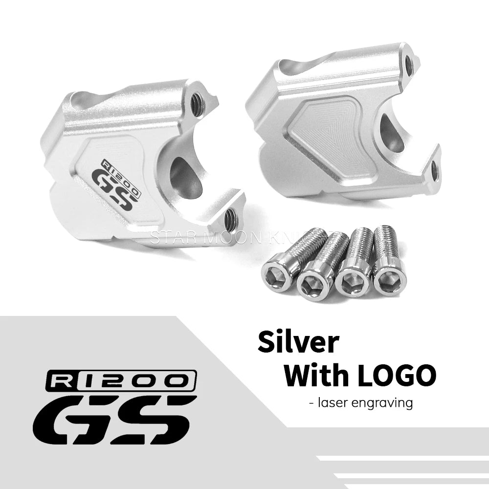 BMW R1200GS / Adventure Handlebar Risers 2004-2007 – Clamp Extension Adapter