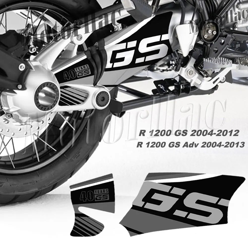 BMW R1200GS Motorcycle Swingarm Sticker R1200GS ADV 2004-2013 Triple Black 3M