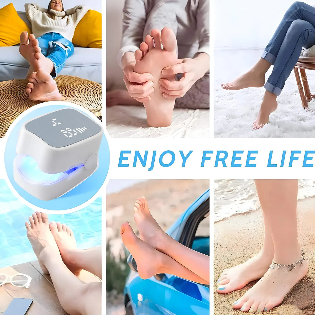 Nail Fungus Treatment | Rechargeable Anti-Fungal Tool for Toenail & Fingernail