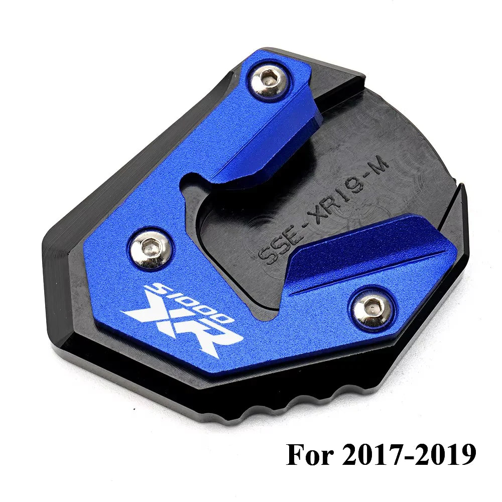 Kickstand Extension Pad Foot For BMW S1000XR 2017-2026  Valve Caps CNC Aluminum