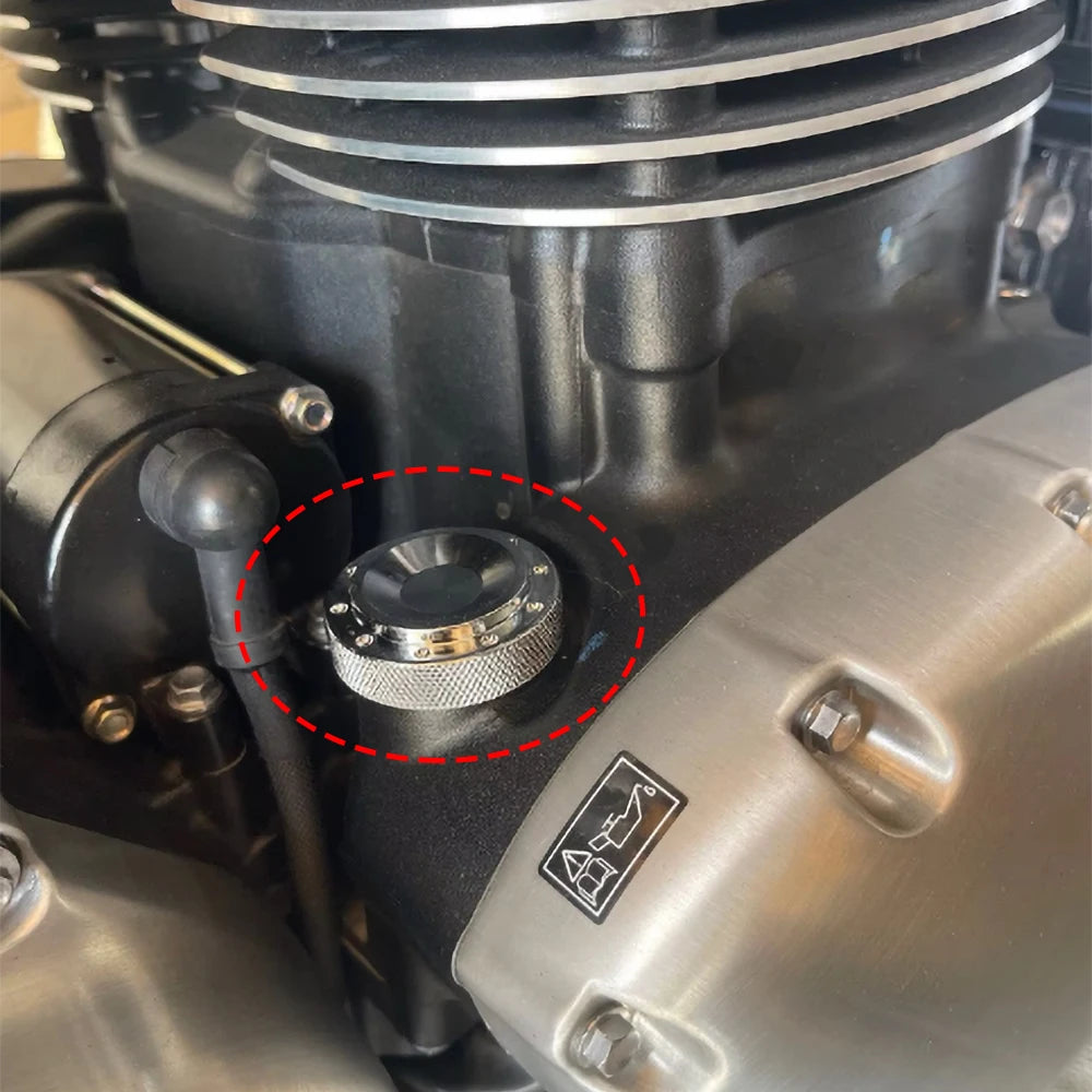 Triumph Bonneville T100 T120 Bobber Street Twin Scrambler 1200 Oil Filler Cap