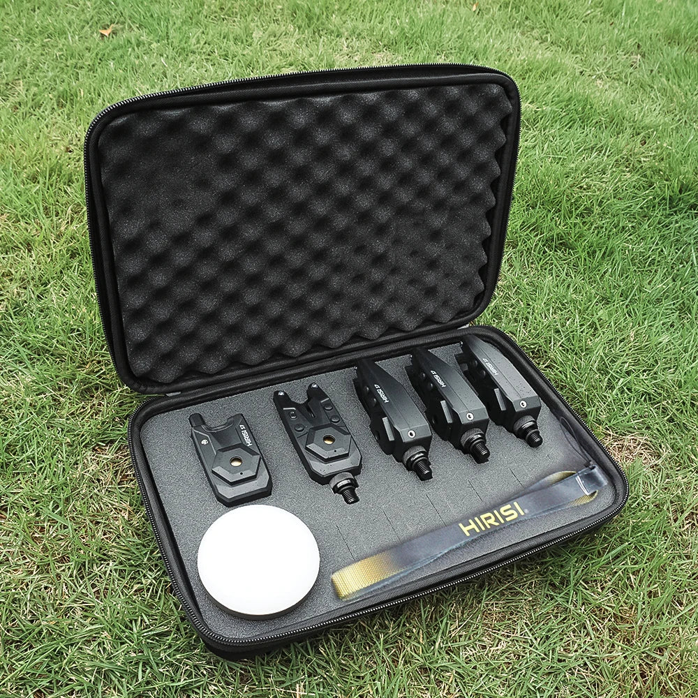 Wireless Carp Fishing Alarm Set w/ Camping Light Waterproof Bite Indicator