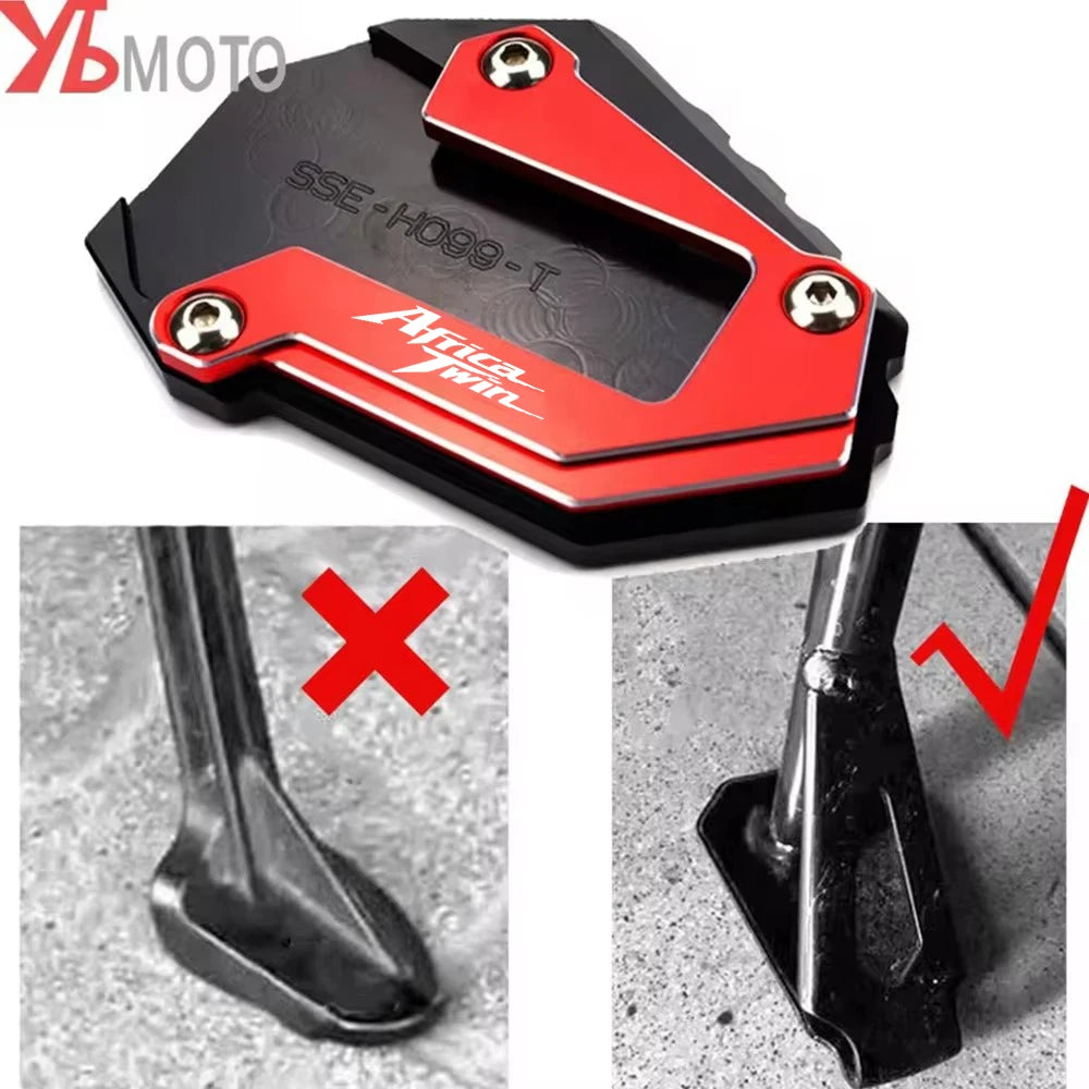 CRF1100L Kickstand Side Stand Pad Plate + Keychain Honda Africa Twin 20-23