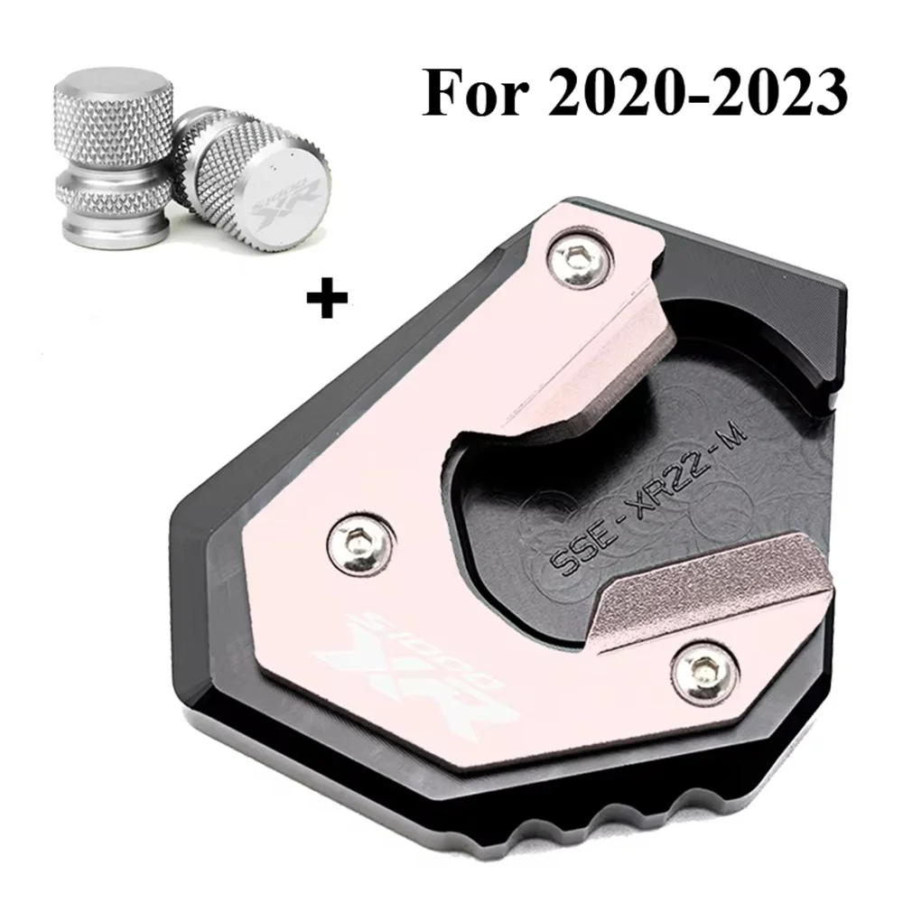 Kickstand Extension Pad Foot For BMW S1000XR 2017-2026  Valve Caps CNC Aluminum