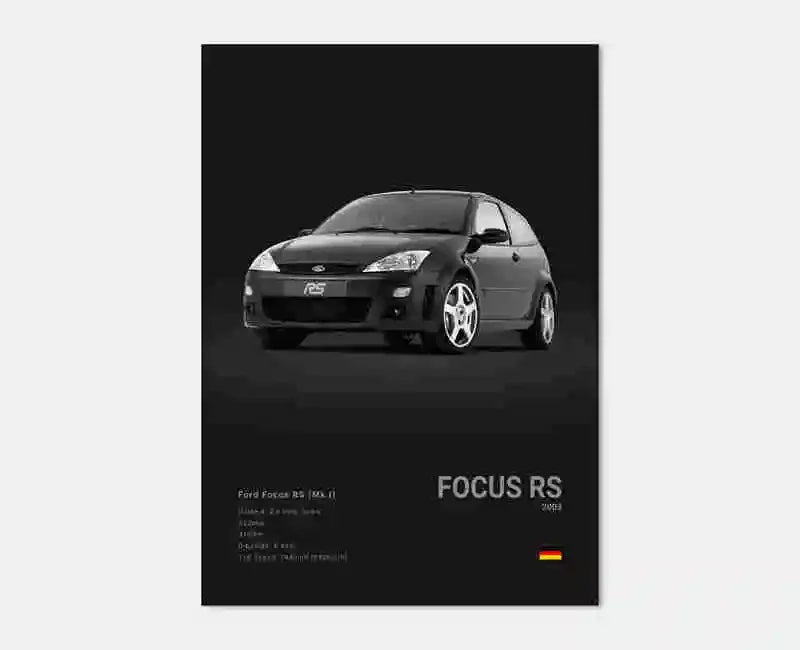 Pop Off Road Car Mancave Poster Luxury Supercar Canvas Wall Art MK1 RS GT500 GTR
