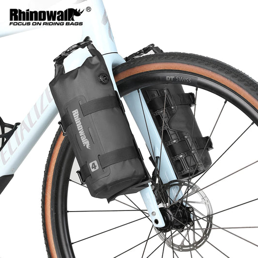 Rhinowalk 4L/7L Waterproof Bike Fork Bag Cage Mount Front Rack MTB RoadTour