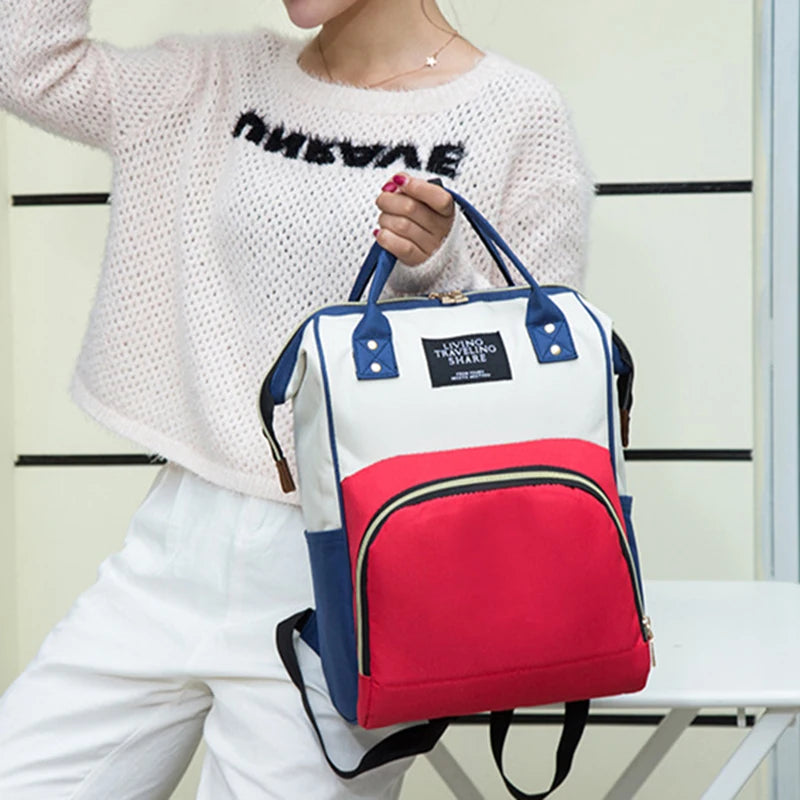 Stylish Canvas Mummy Bag - Large Capacity, Multi-Functional, Thermal Insulation