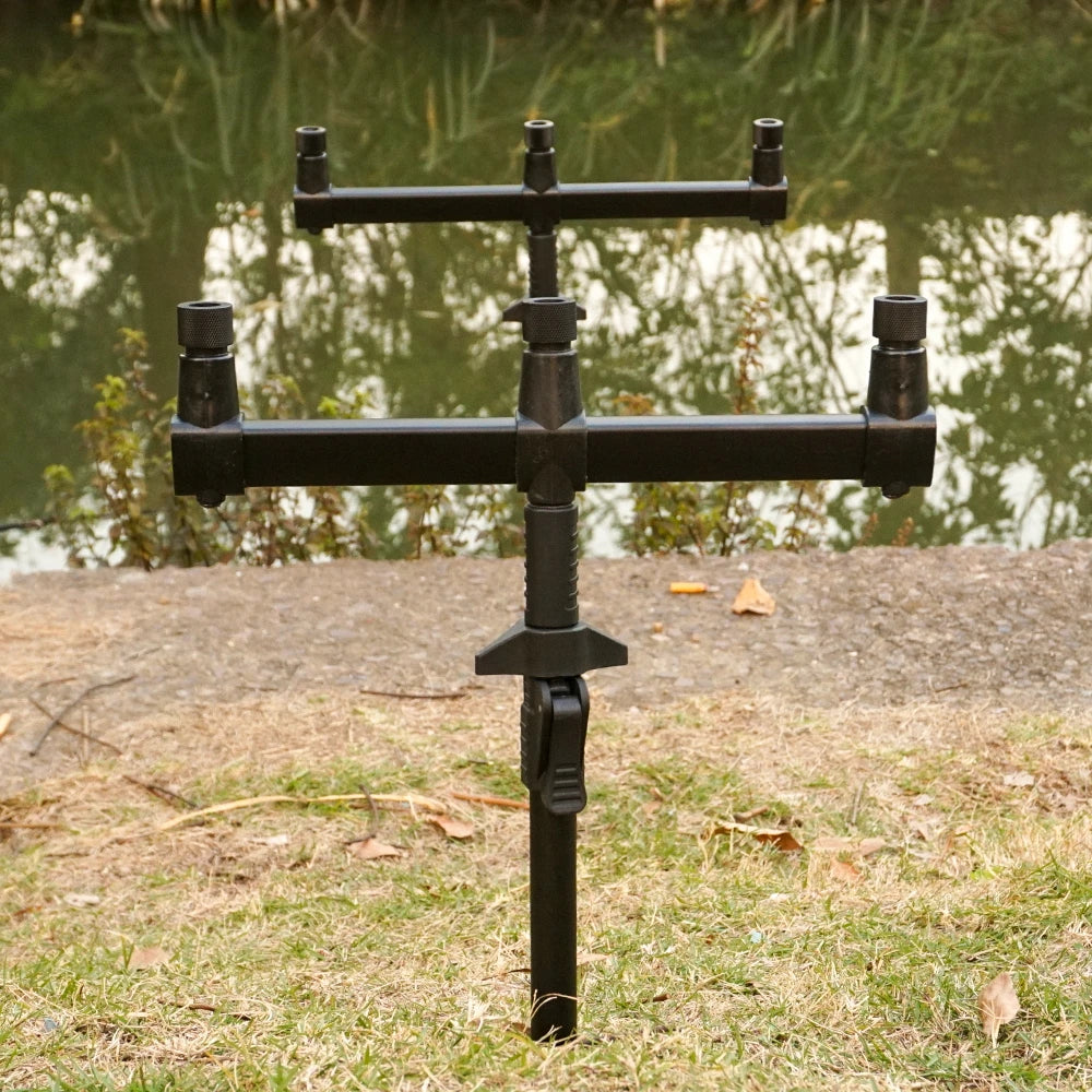 Hirisi Aluminium Telescopic Bank Sticks for Fishing Rod Pod Support 30-90cm
