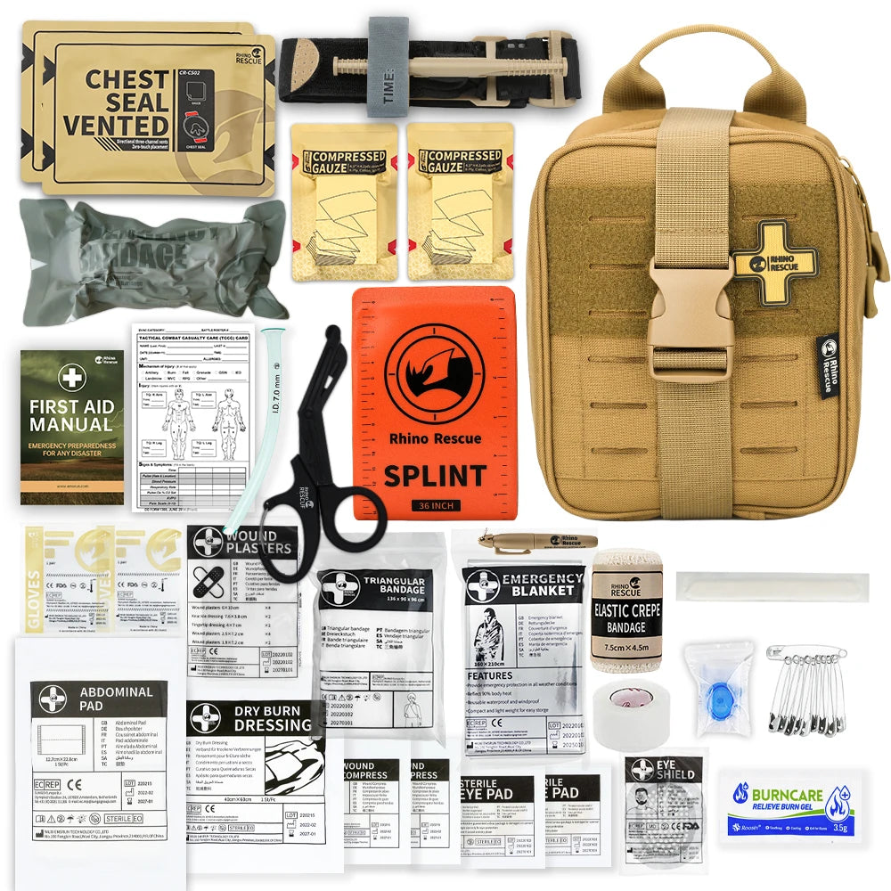 RHINO RESCUE-SE IFAK Trauma First Aid Kit | Tactical Medical Pouch | Emergency