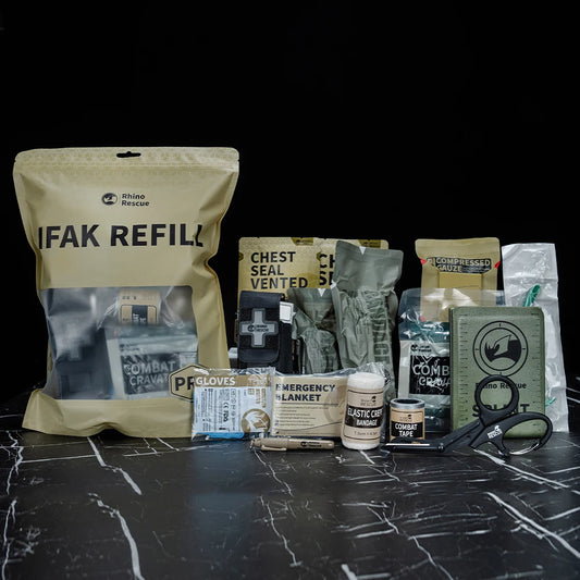 IFAK Refill Kit | RHINO RESCUE Trauma First Aid Supplies | Tactical Emergency