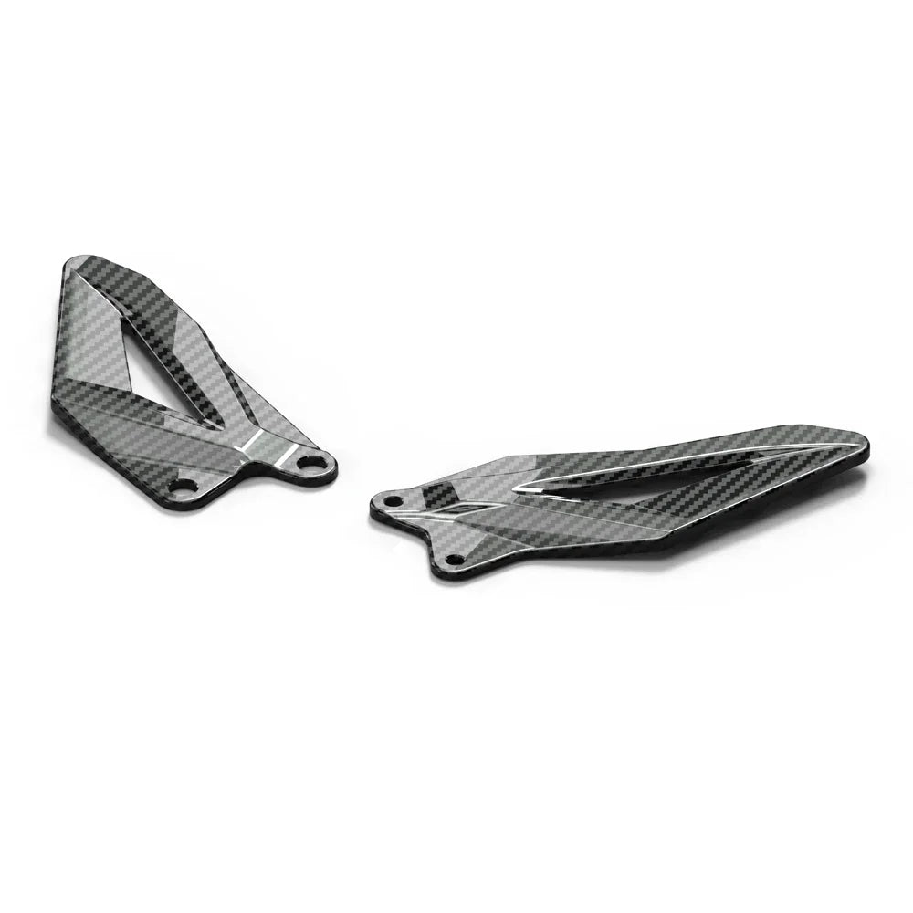 Kawasaki ZX-6R 2009-2024 Carbon look Footrest Pedal Heel Guard Plates